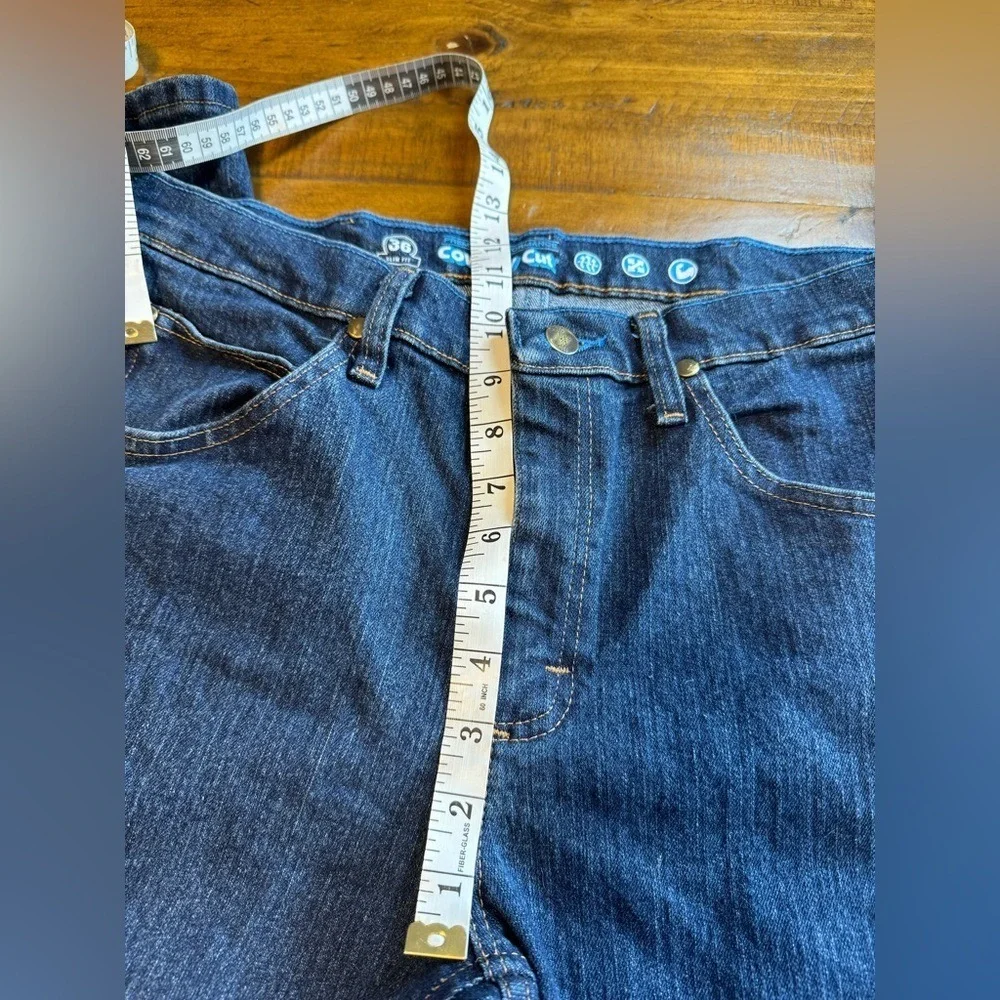 Wrangler Slim Fit Cowboy Cut Blue Jeans Men's 32 x 30 new‎